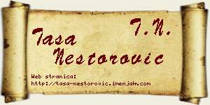 Tasa Nestorović vizit kartica